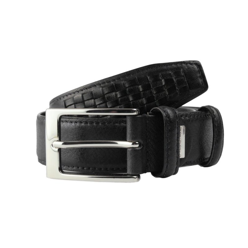 Ceinture Homme Police en Cuir Véritable, Haute de 3,5 cm, Raccourcissable, Classique, Sans Nickel — vue 9