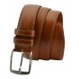 Conte Massimo Men's Belt in Genuine Leather With Stitching, Can Be Shortened, 3.5cm High — view 17