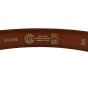 Conte Massimo Ceinture Homme en Cuir Véritable avec Coutures, Raccourcissable, Hauteur 3,5cm — vue 18
