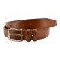 Conte Massimo Men's Belt in Genuine Leather With Stitching, Can Be Shortened, 3.5cm High — view 20