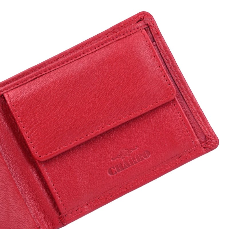 CHARRO Herren-Brieftasche aus echtem Leder, Schmal mit Münzfach, Geschenkbox — Ansicht 47