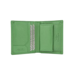 CHARRO Vertikale Brieftasche aus echtem Leder für Damen und Herren, Schmal mit Münzfach und Geschenkbox 48