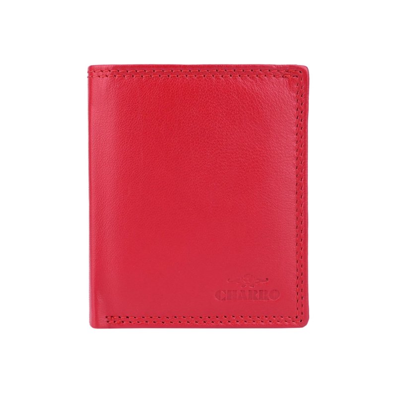 CHARRO Vertikale Brieftasche aus echtem Leder für Damen und Herren, Schmal mit Münzfach und Geschenkbox 48 — Ansicht 10