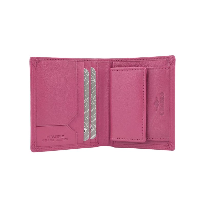 CHARRO Vertikale Brieftasche aus echtem Leder für Damen und Herren, Schmal mit Münzfach und Geschenkbox 48 — Ansicht 25