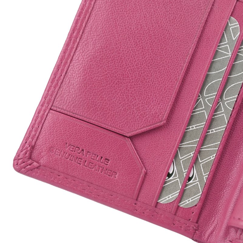 CHARRO Vertikale Brieftasche aus echtem Leder für Damen und Herren, Schmal mit Münzfach und Geschenkbox 48 — Ansicht 29