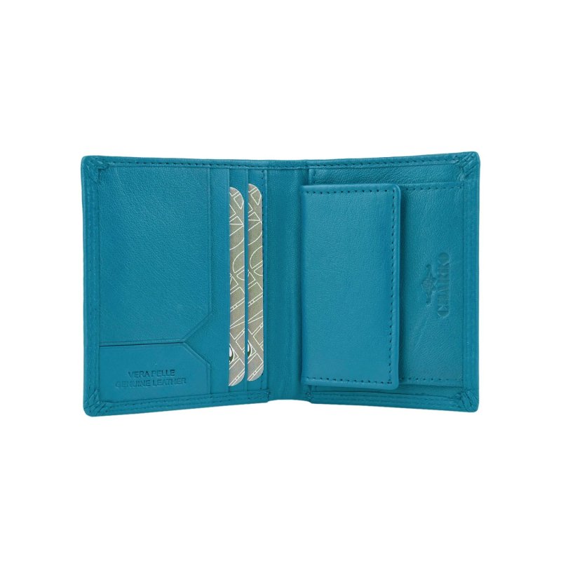CHARRO Vertical Genuine Leather Wallet for Men and Women, Slim With Coin Purse and Gift Box 48 — view 41