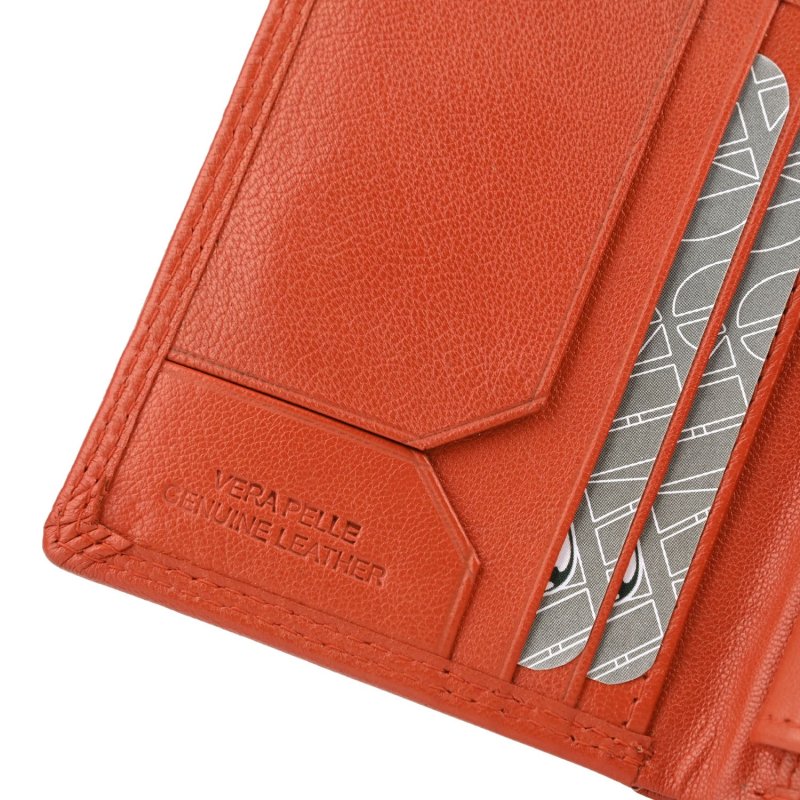 CHARRO Vertikale Brieftasche aus echtem Leder für Damen und Herren, Schmal mit Münzfach und Geschenkbox 48 — Ansicht 53