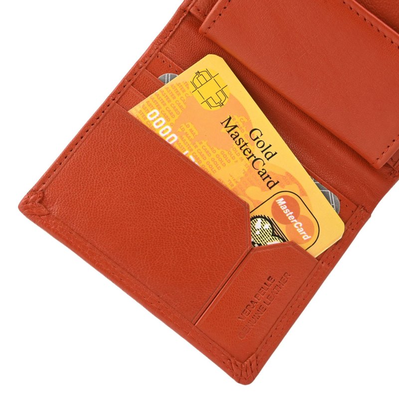 CHARRO Vertikale Brieftasche aus echtem Leder für Damen und Herren, Schmal mit Münzfach und Geschenkbox 48 — Ansicht 55