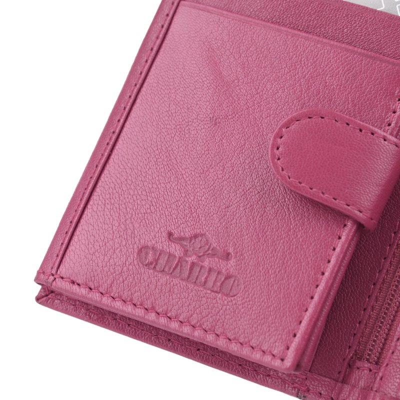 CHARRO Vertical Genuine Leather Wallet for Men and Women, Slim With Coin Purse and Gift Box 82 — detail