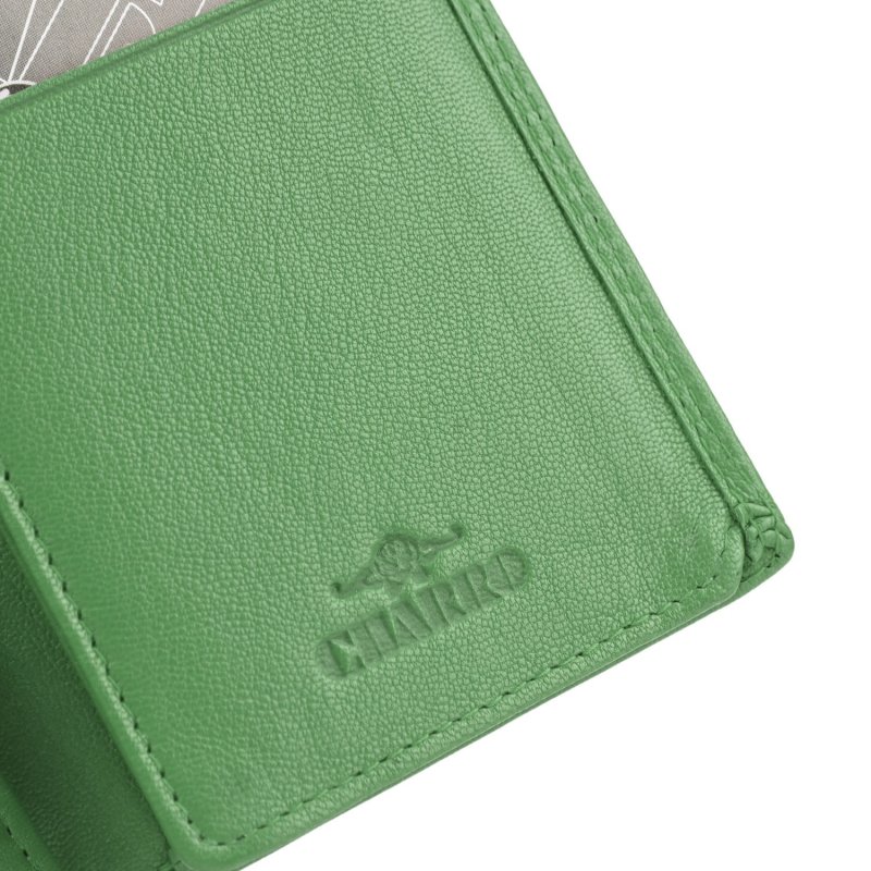 CHARRO Vertical Genuine Leather Wallet for Men and Women, Slim Without Coin Purse, With Gift Box 71 — detail