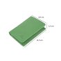 CHARRO Vertical Genuine Leather Wallet for Men and Women, Slim Without Coin Purse, With Gift Box 71 — inside