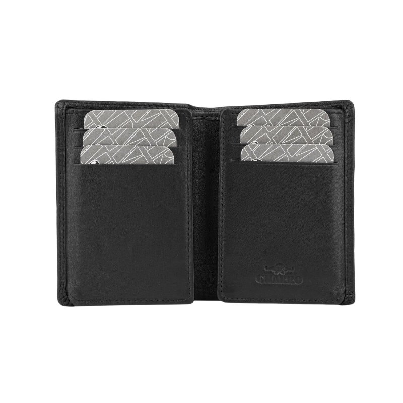 CHARRO Cartera Vertical en Piel Auténtica Hombre y Mujer, Fina sin Monedero, con Caja de Regalo 71 — vista 17