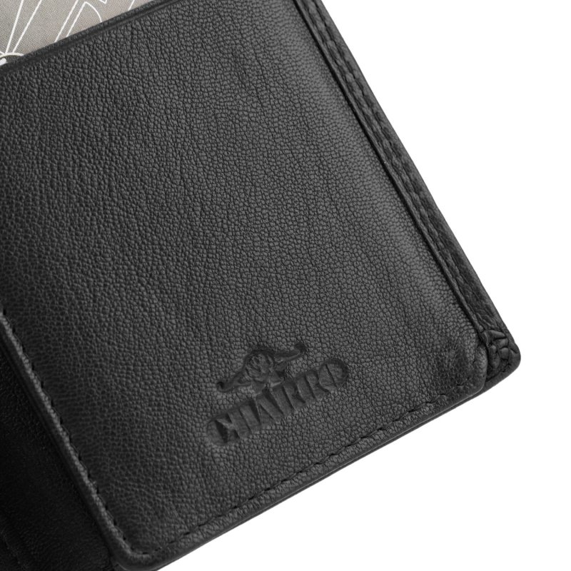 CHARRO Vertikale Brieftasche aus echtem Leder für Damen und Herren, Schmal ohne Münzfach, mit Geschenkbox 71 — Ansicht 21