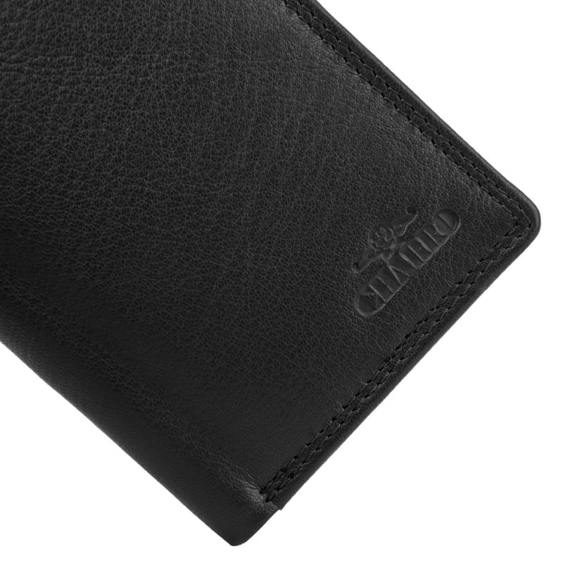 CHARRO Vertikale Brieftasche aus echtem Leder für Damen und Herren, Schmal ohne Münzfach, mit Geschenkbox 71 — Ansicht 23