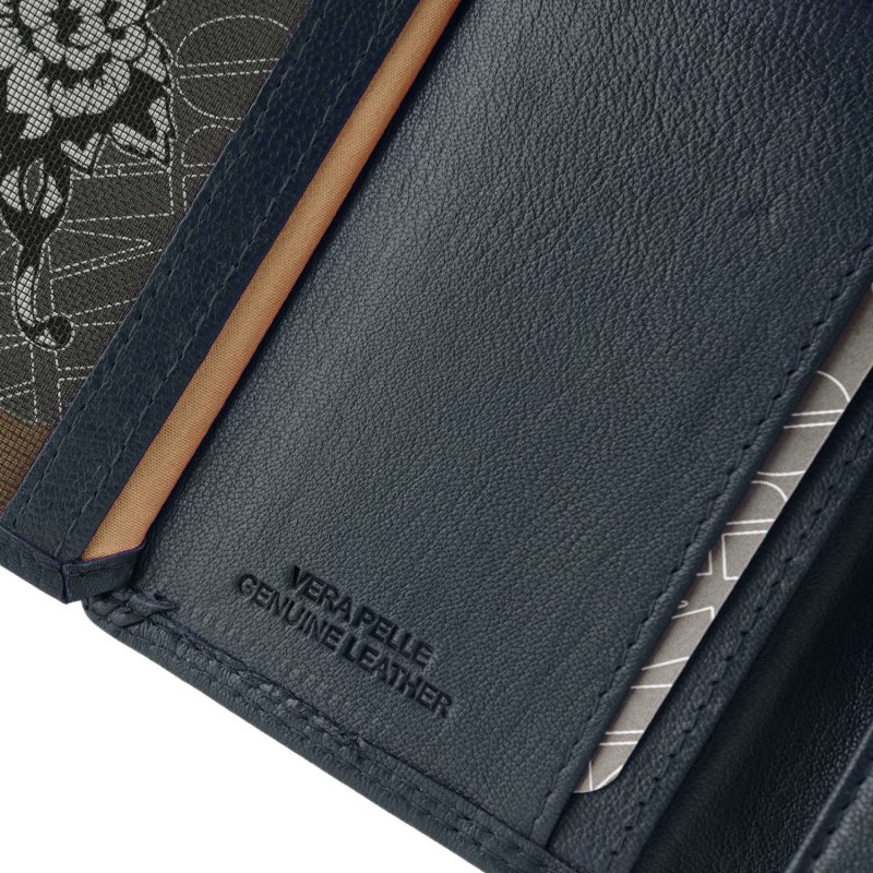 CHARRO Vertical Genuine Leather Wallet for Men and Women, Slim Without Coin Purse, With Gift Box 71 — view 38