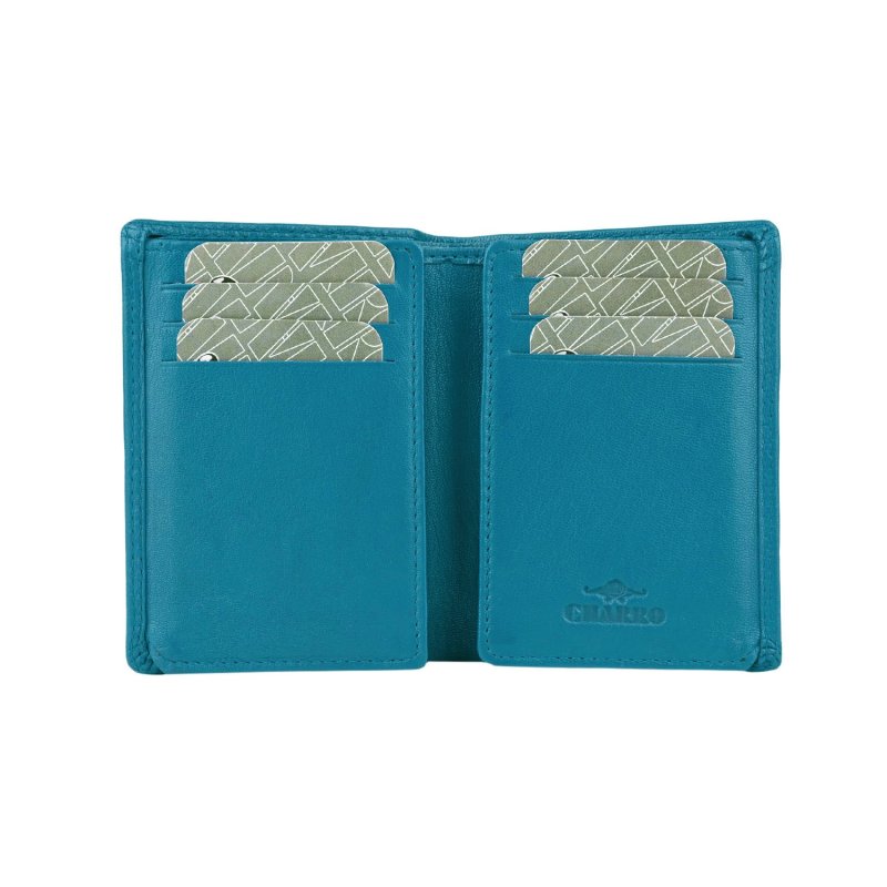 CHARRO Vertical Genuine Leather Wallet for Men and Women, Slim Without Coin Purse, With Gift Box 71 — view 41