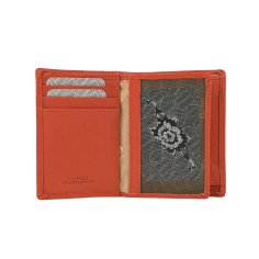 CHARRO Cartera Vertical en Piel Auténtica Hombre y Mujer, Fina sin Monedero, con Caja de Regalo 01