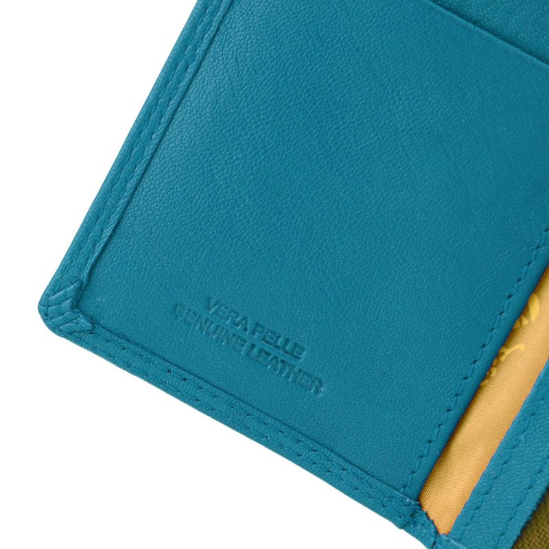 CHARRO Cartera Vertical en Piel Auténtica Hombre y Mujer, Fina sin Monedero, con Caja de Regalo 01 — vista 14