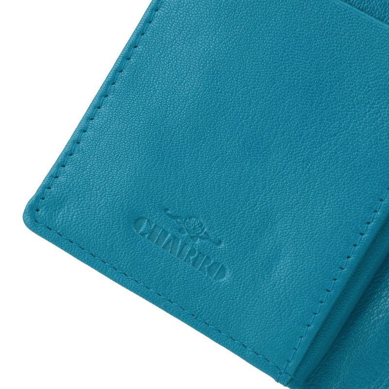 CHARRO Vertikale Brieftasche aus echtem Leder für Damen und Herren, Schmal ohne Münzfach, mit Geschenkbox 01 — Ansicht 15