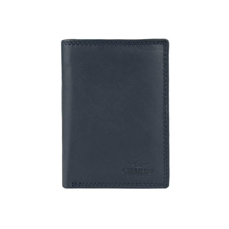 CHARRO Vertikale Brieftasche aus echtem Leder für Damen und Herren, Schmal ohne Münzfach, mit Geschenkbox 01 — Ansicht 18