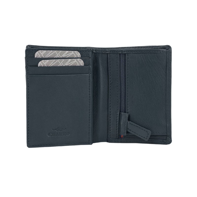 CHARRO Portefeuille Vertical en Cuir Véritable Homme et Femme, Fin sans Porte-Monnaie, avec Boîte Cadeau 01 — vue 19
