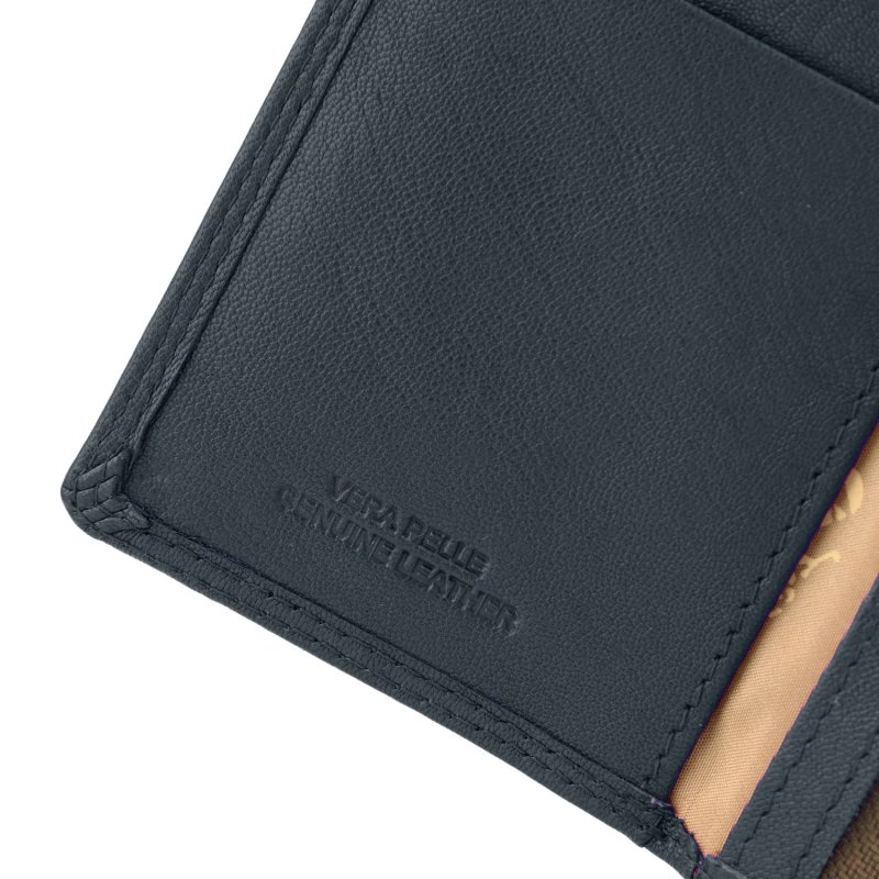 CHARRO Vertikale Brieftasche aus echtem Leder für Damen und Herren, Schmal ohne Münzfach, mit Geschenkbox 01 — Ansicht 22