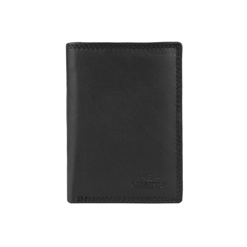 CHARRO Vertical Genuine Leather Wallet for Men and Women, Slim Without Coin Purse, With Gift Box 01 — view 34