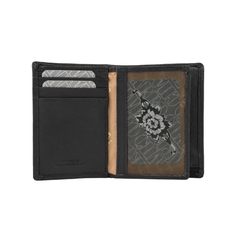 CHARRO Vertical Genuine Leather Wallet for Men and Women, Slim Without Coin Purse, With Gift Box 01 — view 33