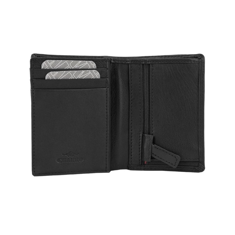 CHARRO Portefeuille Vertical en Cuir Véritable Homme et Femme, Fin sans Porte-Monnaie, avec Boîte Cadeau 01 — vue 35