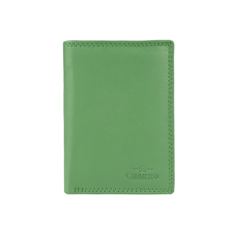 CHARRO Vertikale Brieftasche aus echtem Leder für Damen und Herren, Schmal ohne Münzfach, mit Geschenkbox 01 — Ansicht 50