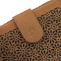Laura Biagiotti Cartera Mujer En Piel Auténtica, Calada Con Motivo Geométrico Floral, Compacta, Con Caja — vista 29