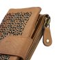 Laura Biagiotti Women's Genuine Leather Wallet, Perforated with Geometric Floral Pattern, Compact, With Box — view 30
