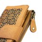Laura Biagiotti Women's Genuine Leather Wallet, Perforated with Geometric Floral Pattern, Compact, With Box — view 86