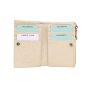 Laura Biagiotti Women's Genuine Leather Wallet, Perforated with Geometric Pattern, Small and Compact, With Box — front view