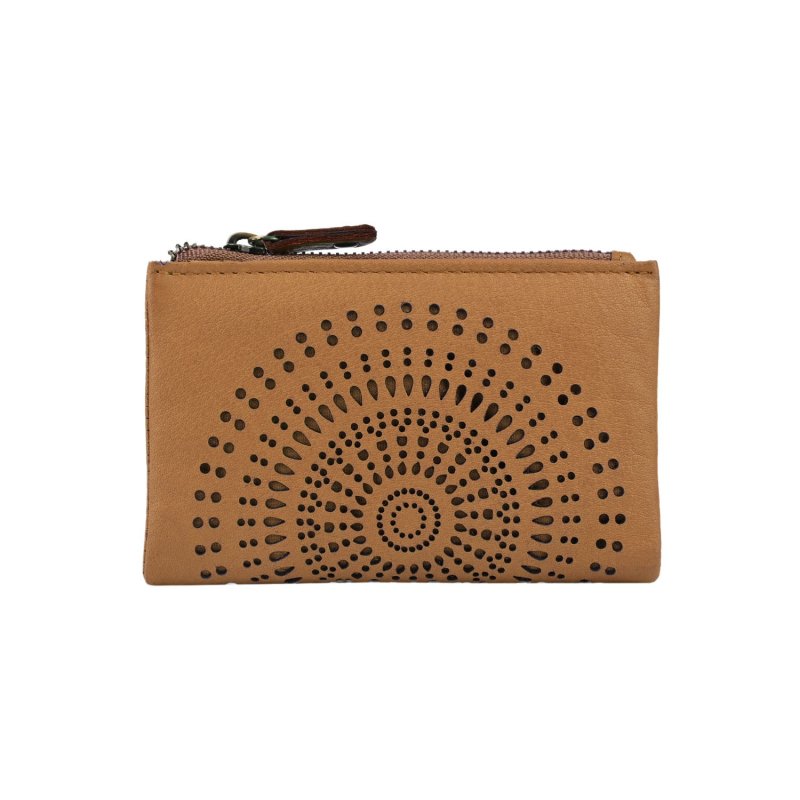 Laura Biagiotti Women's Genuine Leather Wallet, Perforated with Geometric Pattern, Small and Compact, With Box — view 25