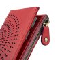 Laura Biagiotti Women's Genuine Leather Wallet, Perforated with Geometric Pattern, Small and Compact, With Box — view 61