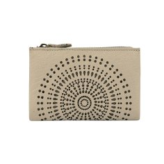 Laura Biagiotti Women's Genuine Leather Wallet, Perforated with Geometric Pattern, Small and Compact, With Box 2