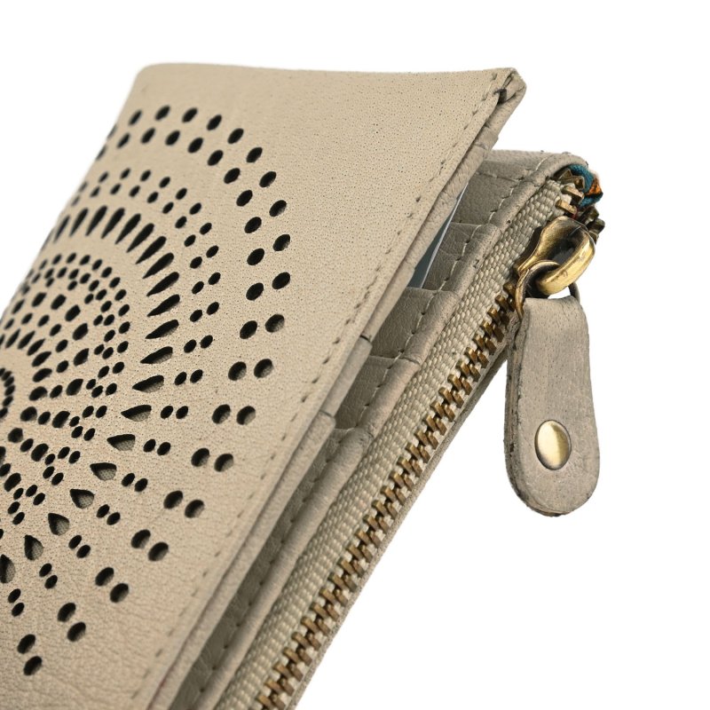 Laura Biagiotti Women's Genuine Leather Wallet, Perforated with Geometric Pattern, Small and Compact, With Box — view 69