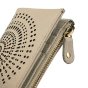 Laura Biagiotti Portefeuille Femme en Cuir Véritable, Ajouré à Motif Géométrique, Petit et Compact, Avec Boîte — vue 69
