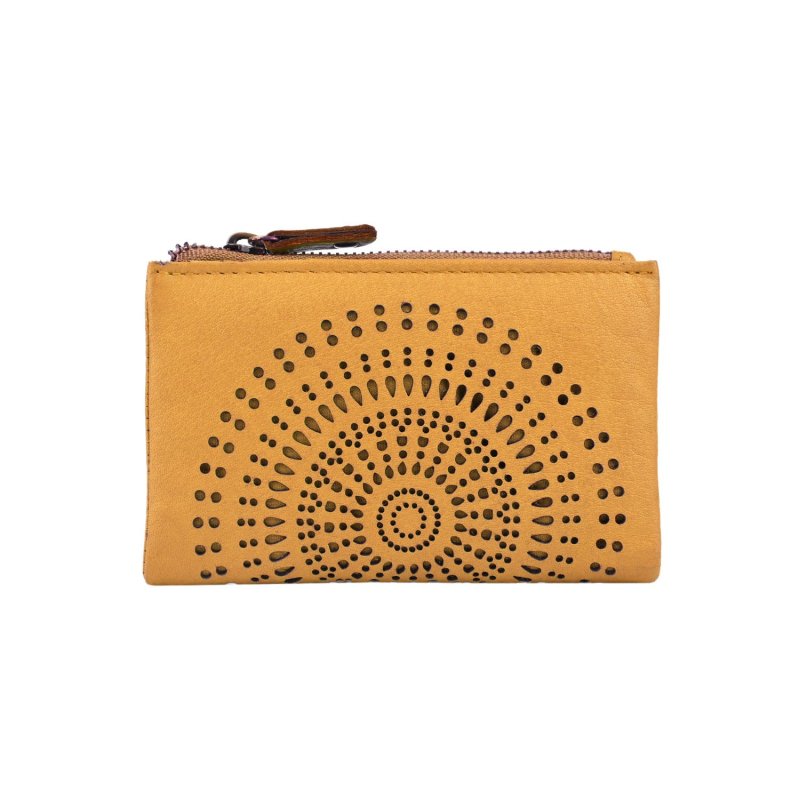 Laura Biagiotti Women's Genuine Leather Wallet, Perforated with Geometric Pattern, Small and Compact, With Box — view 73