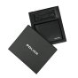 Police Men's Gift Box, Genuine Leather Wallet and Metal Keyring