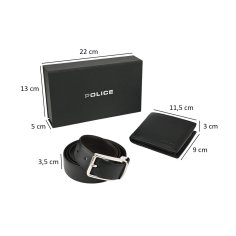 Police Men's Gift Box, Wallet and Reversible Belt, in Genuine Leather 2