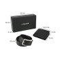 Police Men's Gift Box, Wallet and Reversible Belt, in Genuine Leather — front view