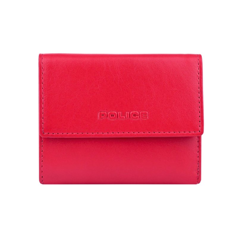 Police Women's Genuine Leather Wallet, Small and Slim, with Card Holder and Coin Pocket, with Box 59