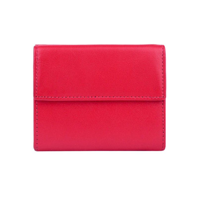 Police Portefeuille Femme en Cuir Véritable, Petit et Fin, avec Porte-cartes et Porte-monnaie, avec Boîte 59 — détail logo