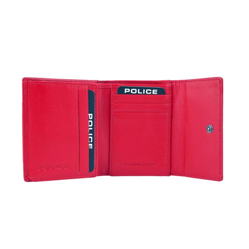 Police Women's Genuine Leather Wallet, Small and Slim, with Card Holder and Coin Pocket, with Box 59 — front view