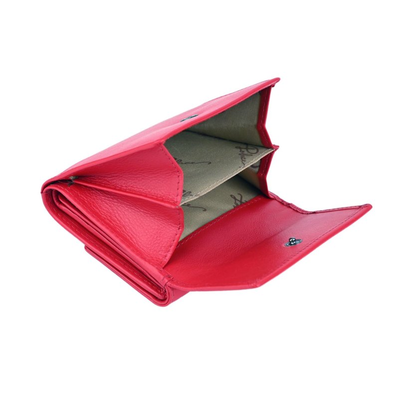 Police Women's Genuine Leather Wallet, Small and Slim, with Card Holder and Coin Pocket, with Box 59 — inside