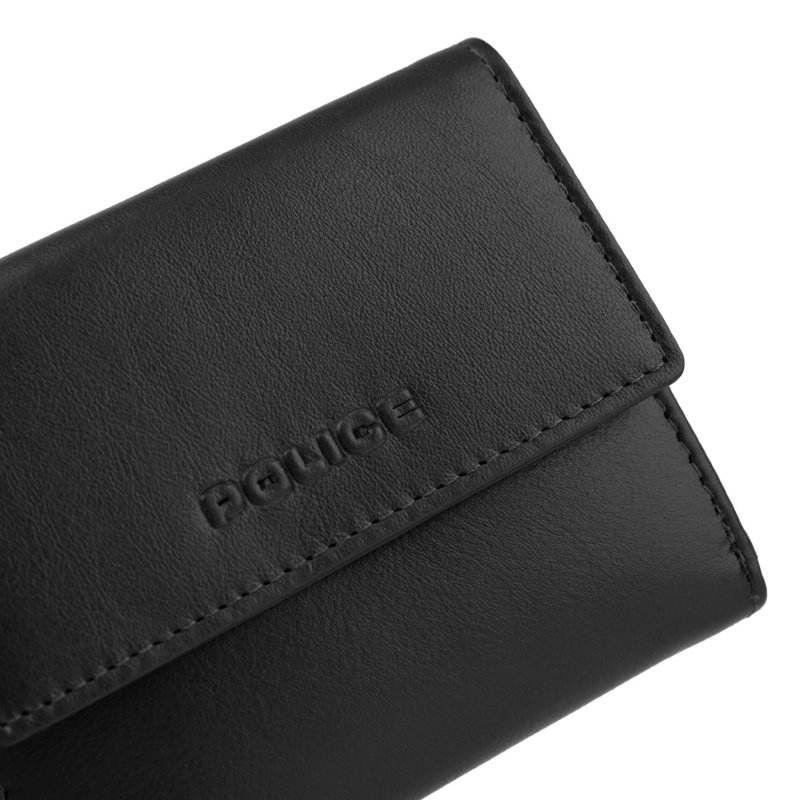 Police Portefeuille Femme en Cuir Véritable, Petit et Fin, avec Porte-cartes et Porte-monnaie, avec Boîte 59 — vue 16