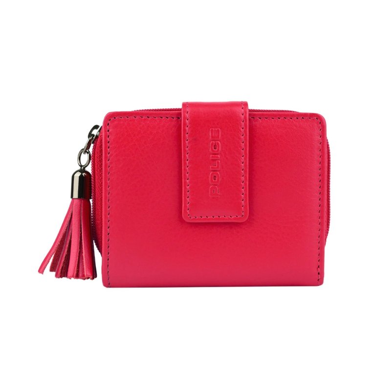 Police Women's Genuine Leather Wallet, Small and Slim, Card Holder and Coin Purse, With Box