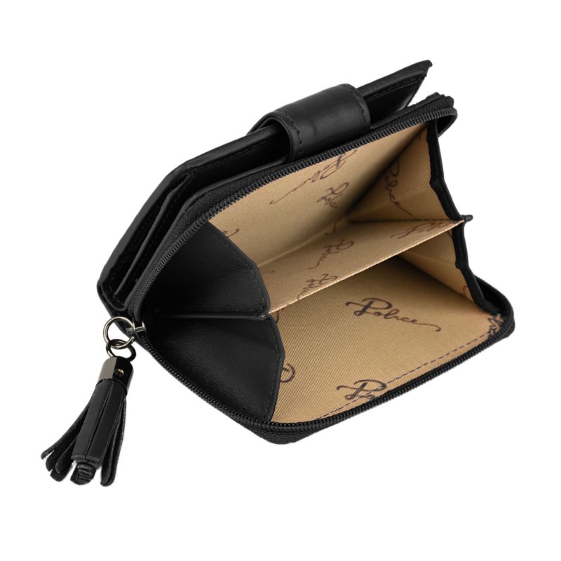 Police Portefeuille Femme en Cuir Véritable, Petit et Fin, avec Porte-cartes et Porte-monnaie, avec Boîte 63 — vue 13